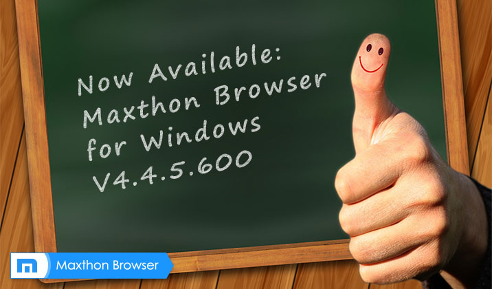 Maxthon Cloud Browser for Windows V4.4.5.600 Beta Released!