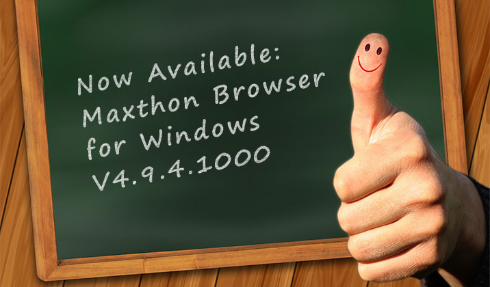 Maxthon Cloud Browser for Windows V4.9.4.1000 Officially Released!