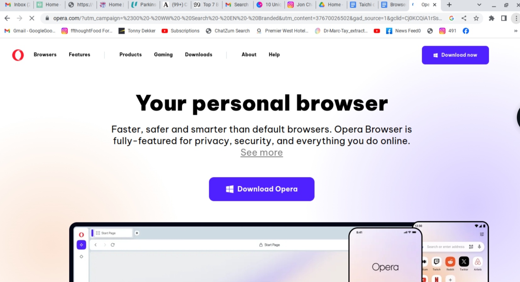 Opera online browser