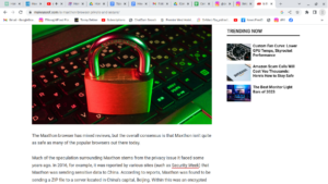 makeuse.com blog on maxthon browser security