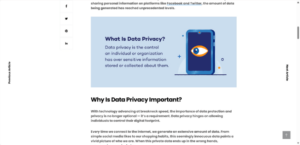 What is data privacy