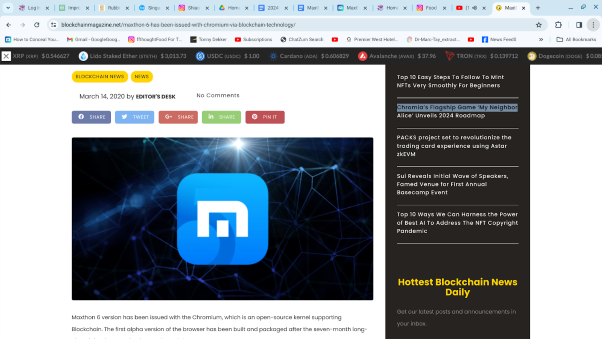 Maxthon’s Crypto-Friendly Browser