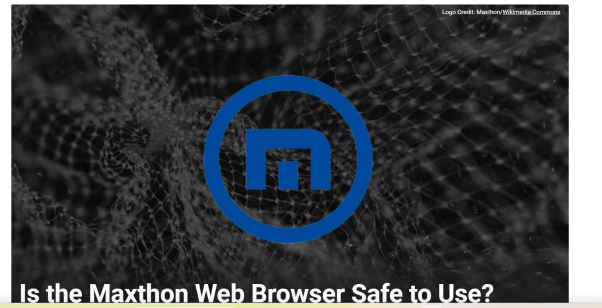 Maxthon as a Secure Browser