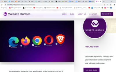 Browsers for Developer Productivity in 2024