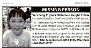 Missing Persons in Singapore