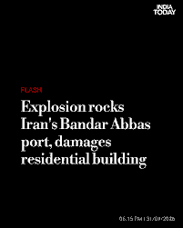 The January 2026 Explosion in Bandar Abbas, Iran