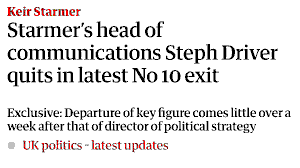 UK Prime Minister Keir Starmer’s Communications Director Resigns